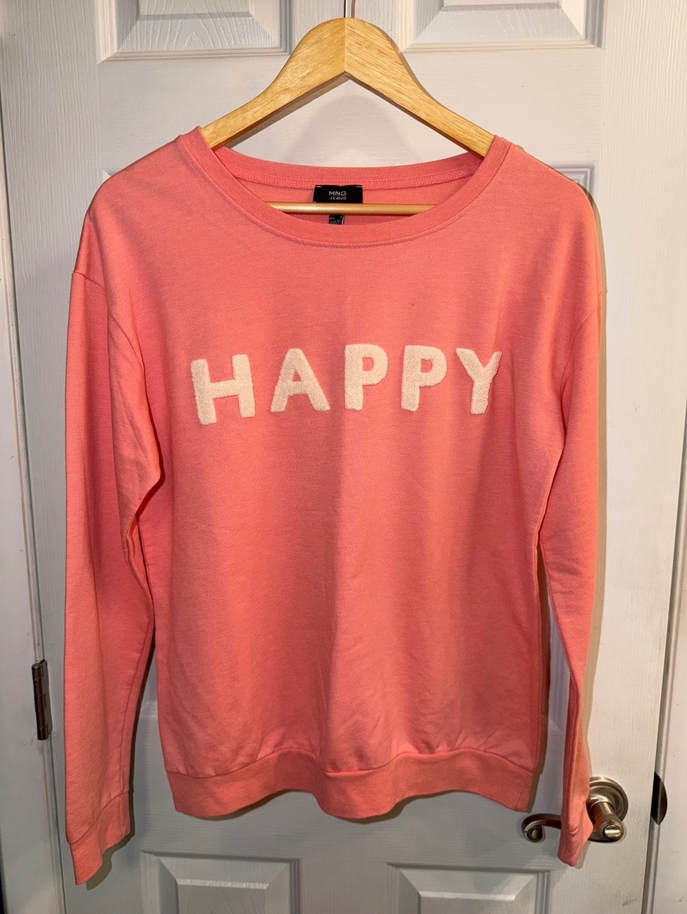 GapBody Let’s Talk After Coffee Blue Graphic Sweatshirt Top Small